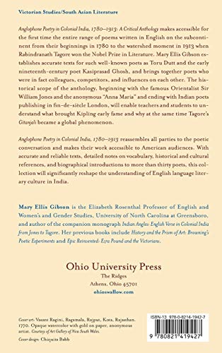 Anglophone Poetry in Colonial India, 1780-1913: A Critical Anthology (Series in Victorian Studies) view 3
