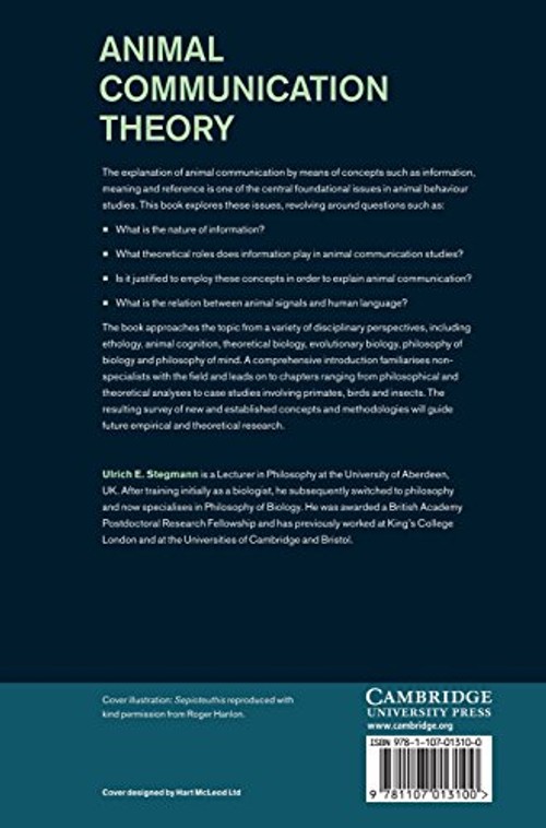 Animal Communication Theory: Information and Influence – Ulrich E. Stegmann view 3