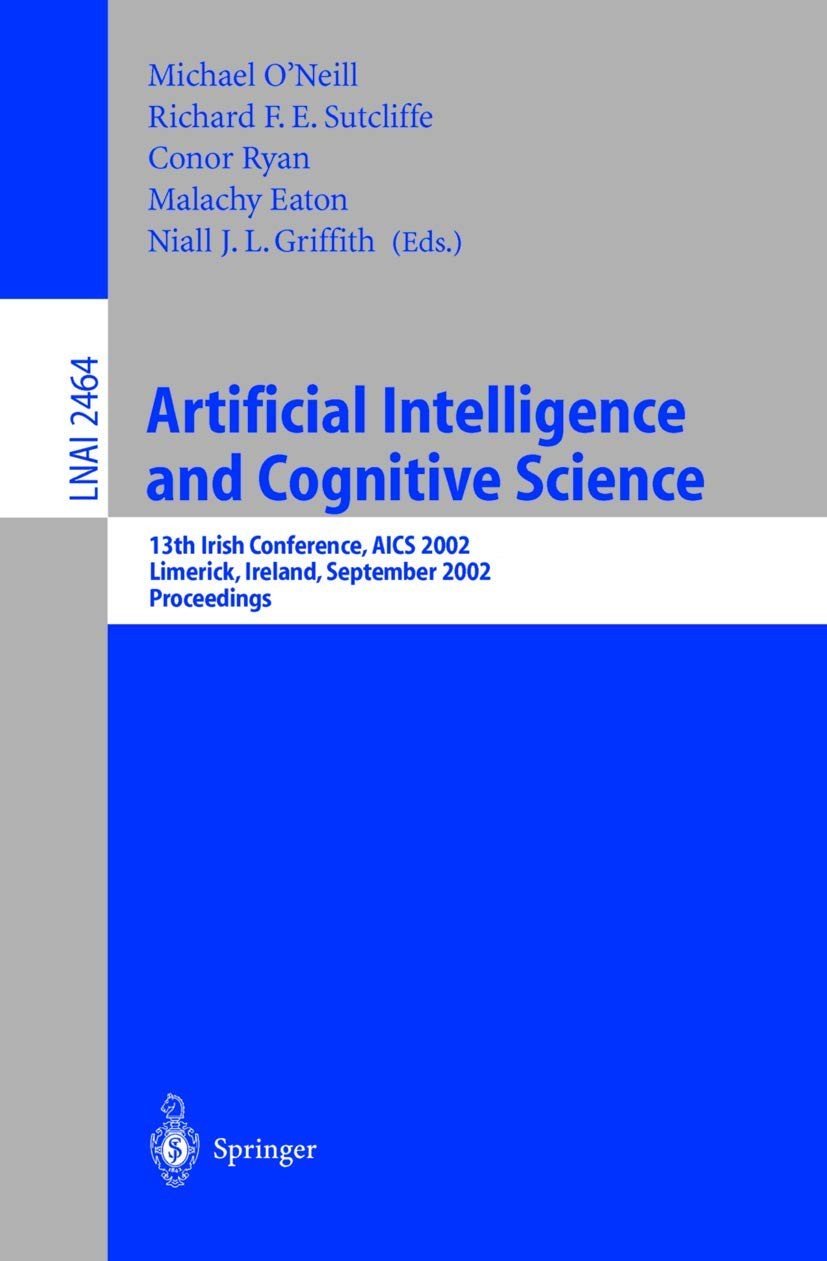 Buy Artificial Intelligence and Cognitive Science (English, Michael O'Neill | Richard F. E. Sutcliffe | Conor Ryan) — BookShops.in