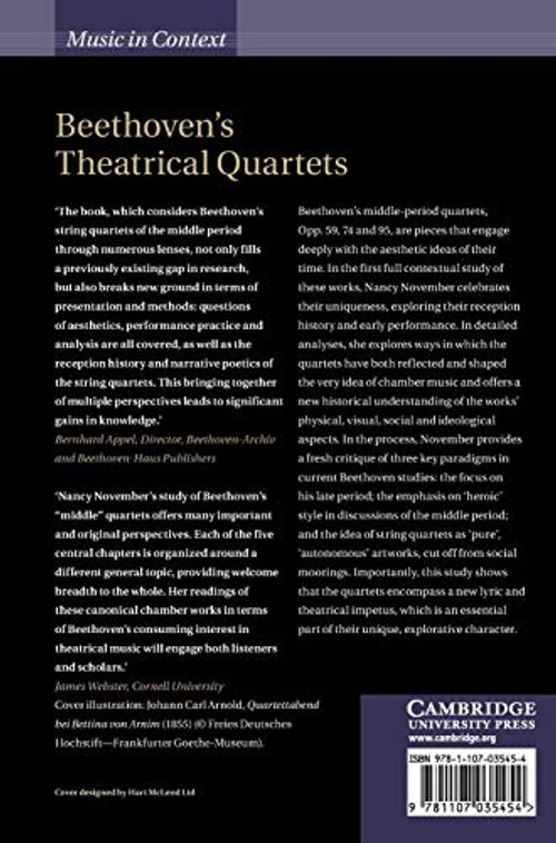 Beethoven's Theatrical Quartets: Opp. 59, 74 and 95 by Nancy November – Cambridge University Press view 3