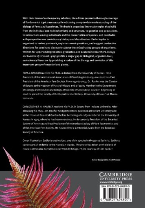 Biology and Evolution of Ferns and Lycophytes – Comprehensive Pteridophyte Biology Reference view 3