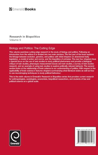 Biology and Politics: The Cutting Edge: 9 (Research in Biopolitics) view 3
