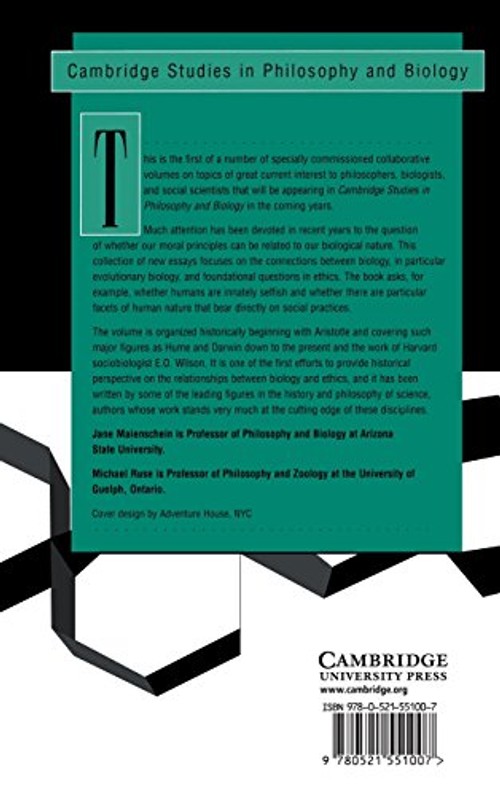 Biology and the Foundations of Ethics – Jane Maienschein view 3