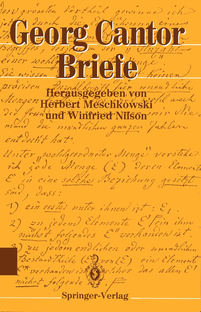 Buy Briefe by Georg Cantor | Herbert Meschkowski | Winfried Nils — BookShops.in