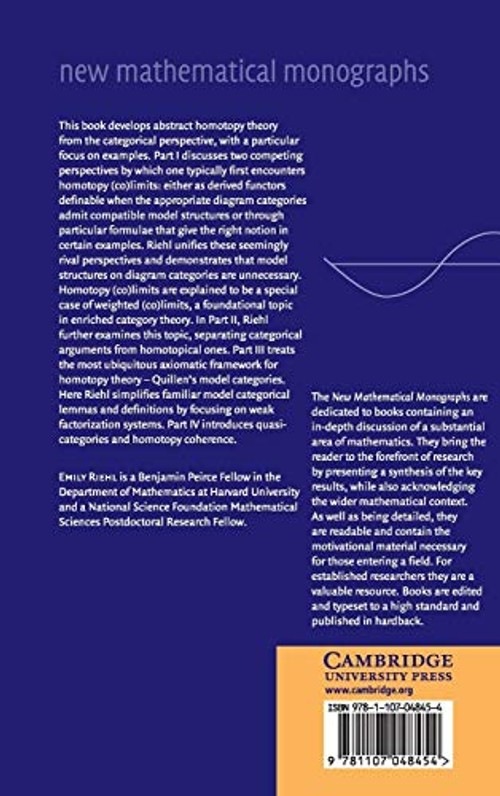 Categorical Homotopy Theory – Emily Riehl view 3