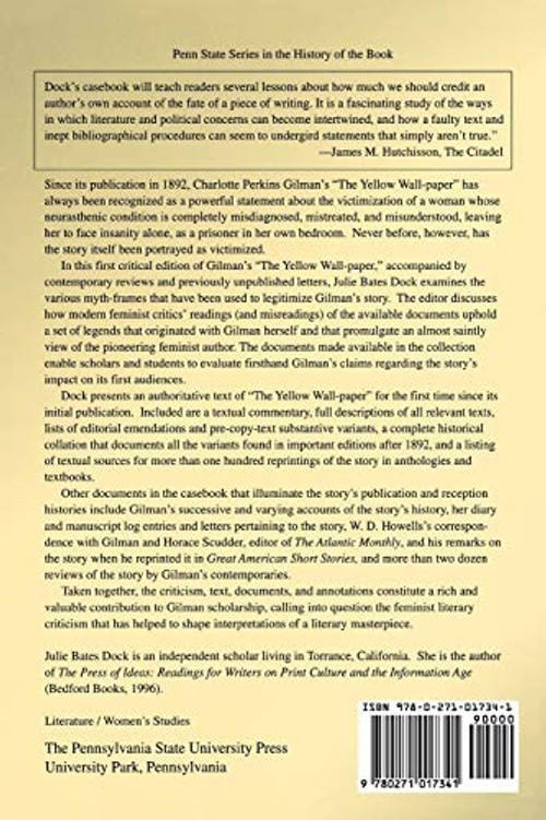 The Yellow Wall-Paper Critical Edition by Julie Bates Dock view 3