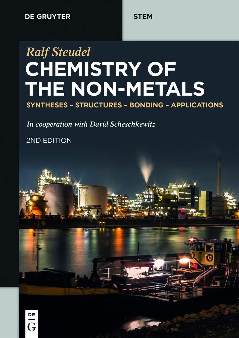 Buy Chemistry of the Non-Metals by Ralf Steudel – Inorganic Chem — BookShops.in