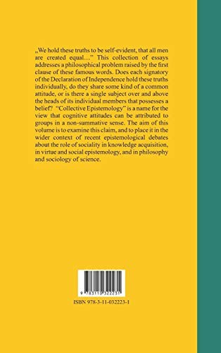 Collective Epistemology (English, Hans Bernhard Schmid | Daniel Sirtes | Marcel Weber) view 3