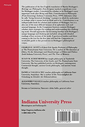 Companion to Heidegger's Contributions to Philosophy (English, Charles E. Scott | Susan Schoenbohm | Daniela Vallega-Neu) view 3