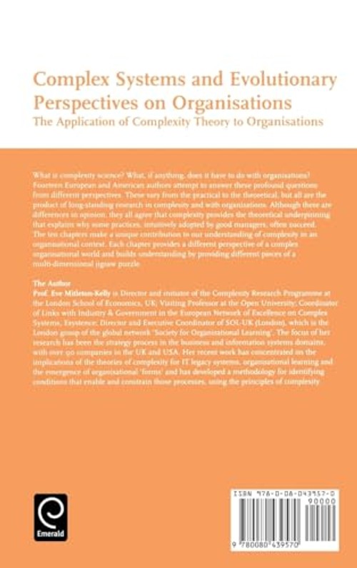 Complex Systems and Evolutionary Perspectives on Organisations by Eve Mitleton-Kelly view 3