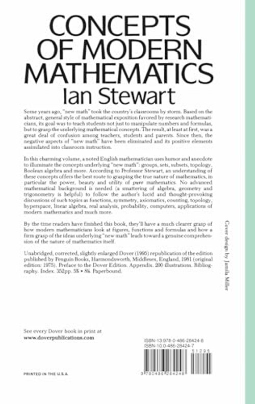 Concepts of Modern Mathematics by Ian Stewart – Dover Publications view 3