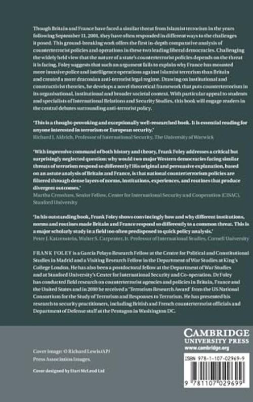 Countering Terrorism in Britain and France – Frank Foley view 3