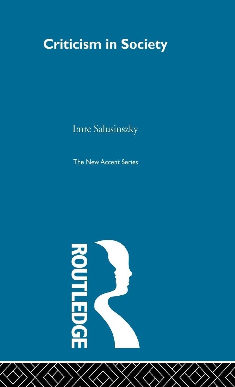 Buy Criticism in Society (English, Imre Salusinszky) — BookShops.in