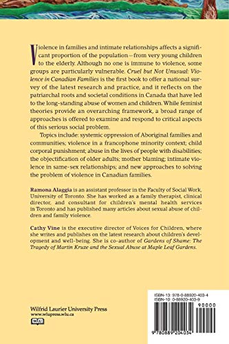 Cruel but Not Unusual: Violence in Canadian Families | by Ramona Alaggia | Cathy Vine | ‎ Wilfrid Laurier University Press | ‎ English view 3