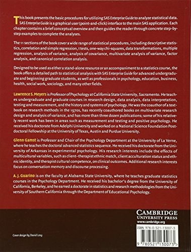 Data Analysis Using SAS Enterprise Guide (English, Lawrence S. Meyers | Glenn Gamst | A. J. Guarino) view 3