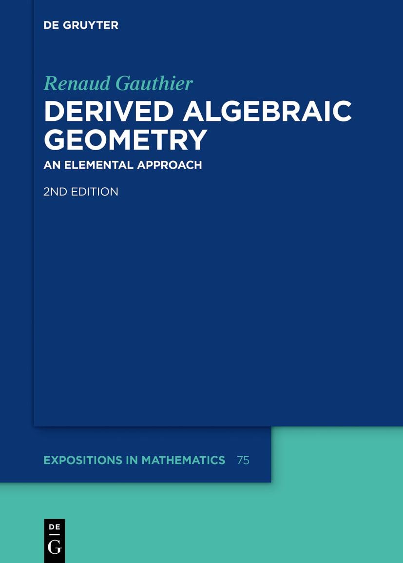 Buy Derived Algebraic Geometry by Renaud Gauthier — BookShops.in