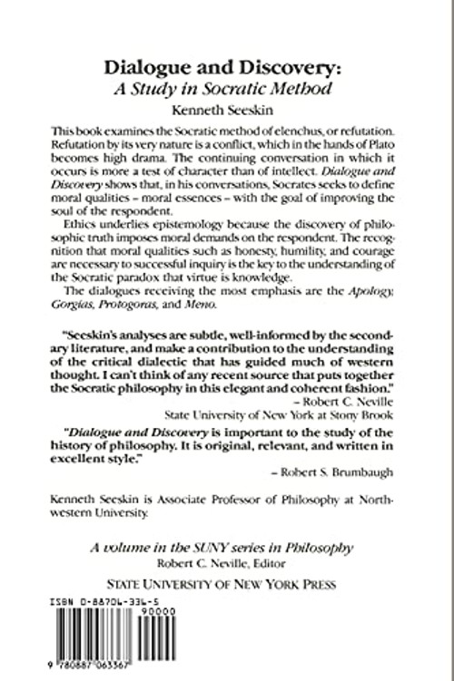Dialogue and Discovery: A Study in Socratic Method – Kenneth Seeskin view 3