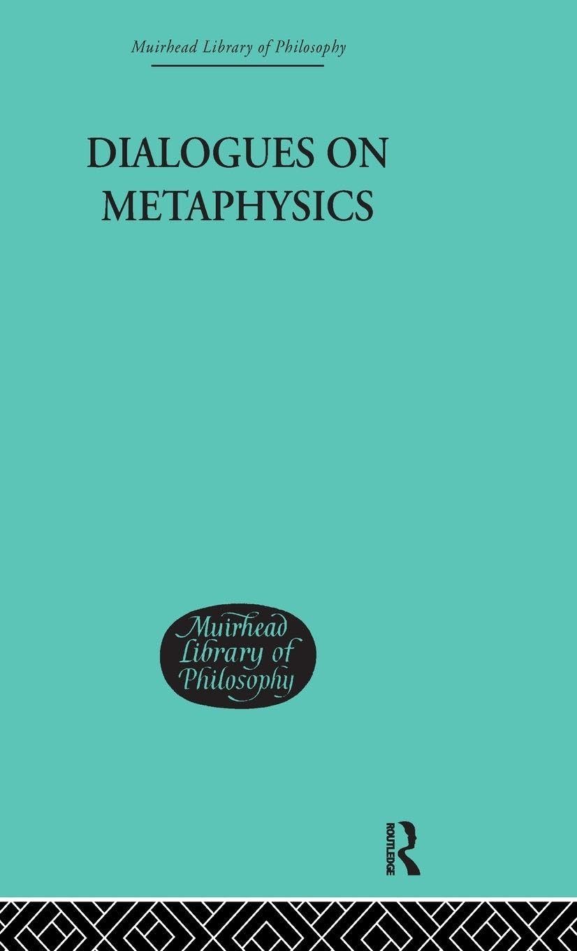 Buy Dialogues on Metaphysics by Nicolas Malebranche — BookShops.in