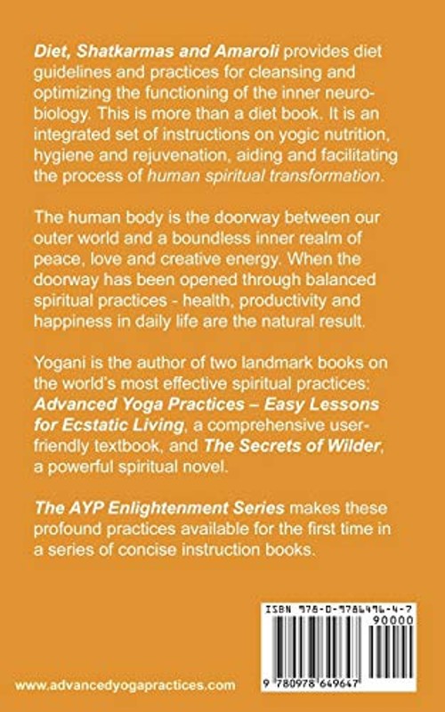 Diet, Shatkarmas and Amaroli – Yogani view 3