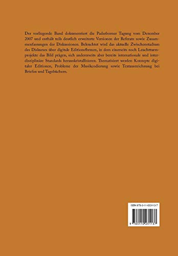 Digitale Edition Zwischen Experiment Und Standardisierung: Musik - Text - Codierung: 31 (Beihefter Zu Editio, 31) view 3