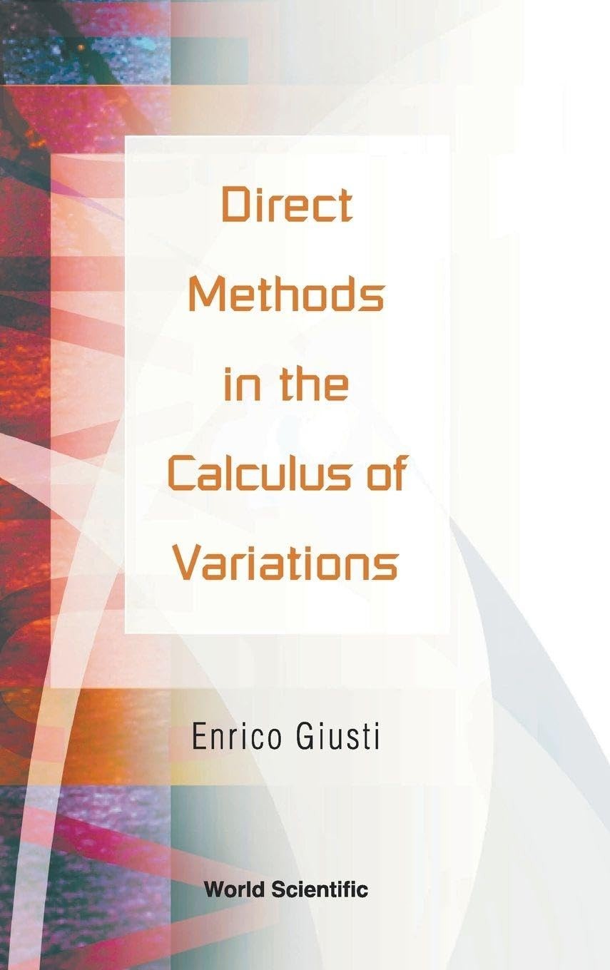Buy Direct Methods in the Calculus of Variations by Giusti — BookShops.in