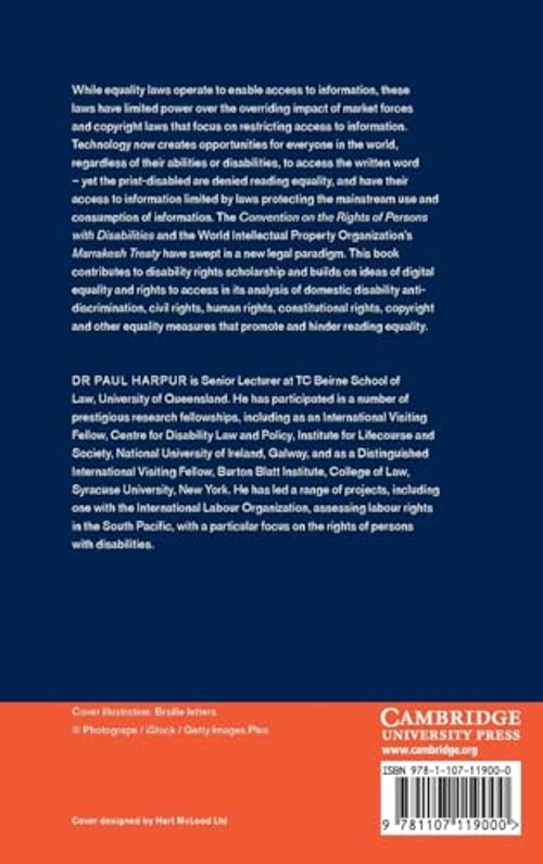Discrimination, Copyright and Equality: Opening the e-Book for the Print-Disabled view 3