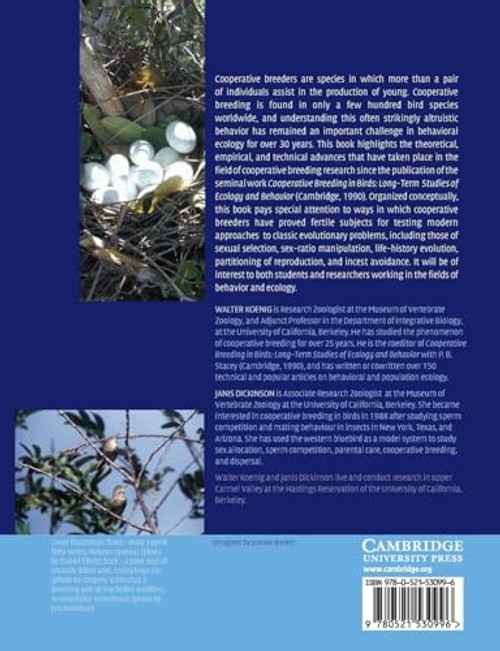 Ecology and Evolution of Cooperative Breeding in Birds – Cambridge University Press view 3