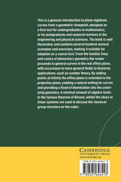 Elementary Geometry of Algebraic Curves: An Undergraduate Introduction view 3