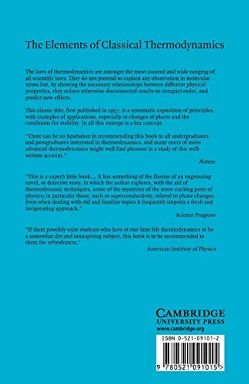 Elements of Classical Thermodynamics: For Advanced Students of Physics view 3