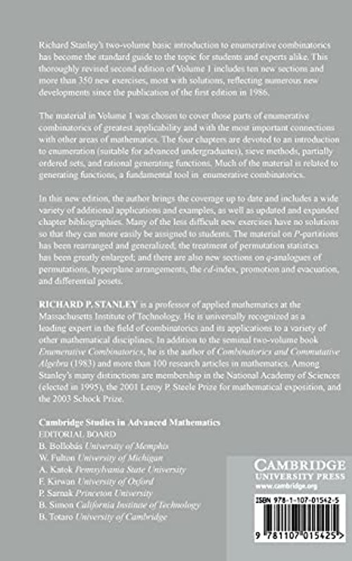 Enumerative Combinatorics: Volume 1 by Richard P. Stanley view 3