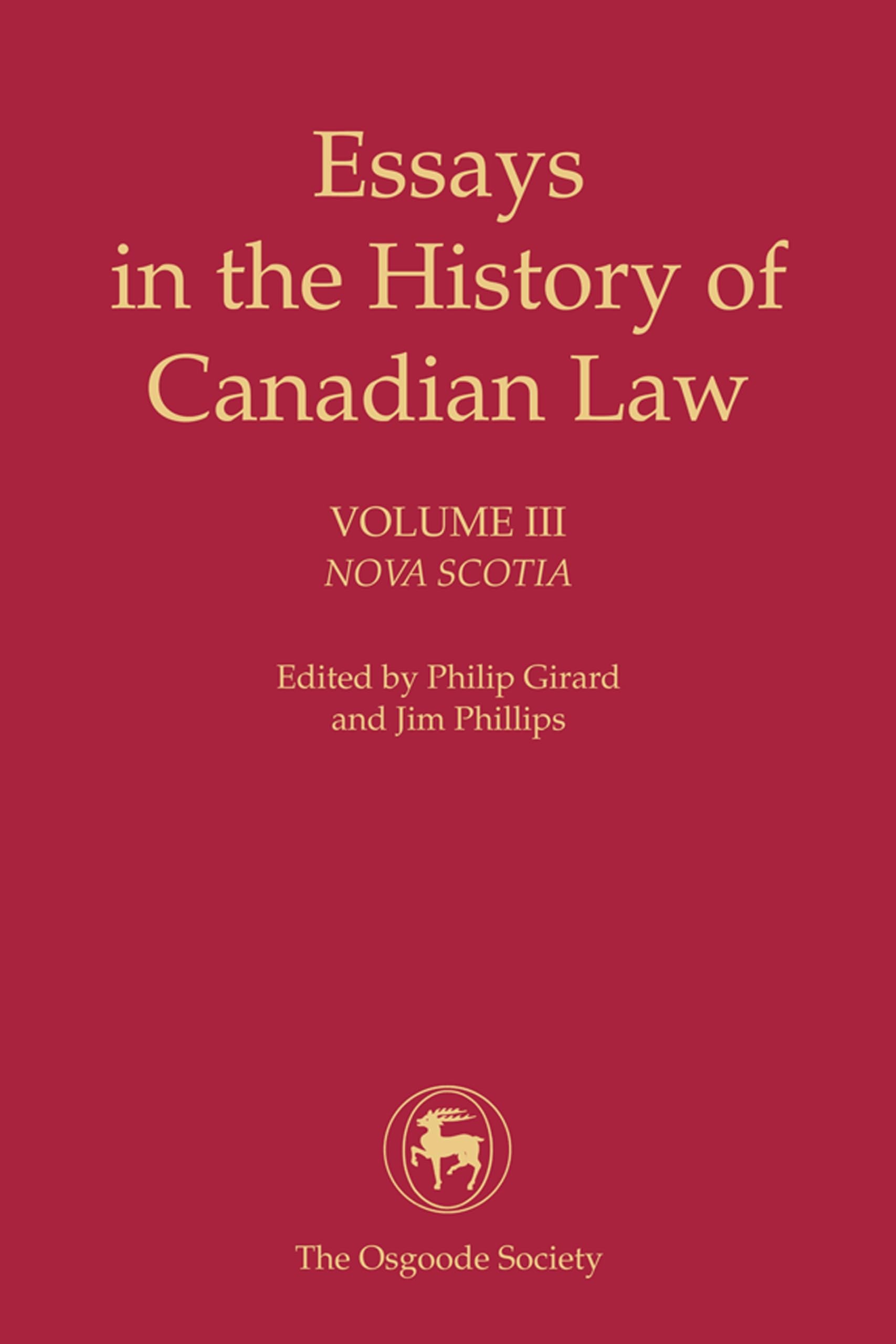 Buy Essays in the History of Canadian Law, Volume III (English, Philip Girard | Jim Phillips) — BookShops.in
