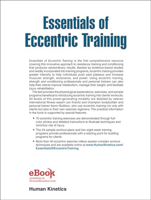 Essentials of Eccentric Training by Len Kravitz – Hardcover view 3
