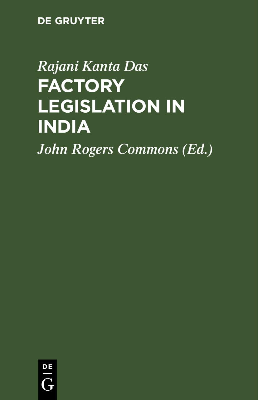 Buy Factory legislation in India — BookShops.in