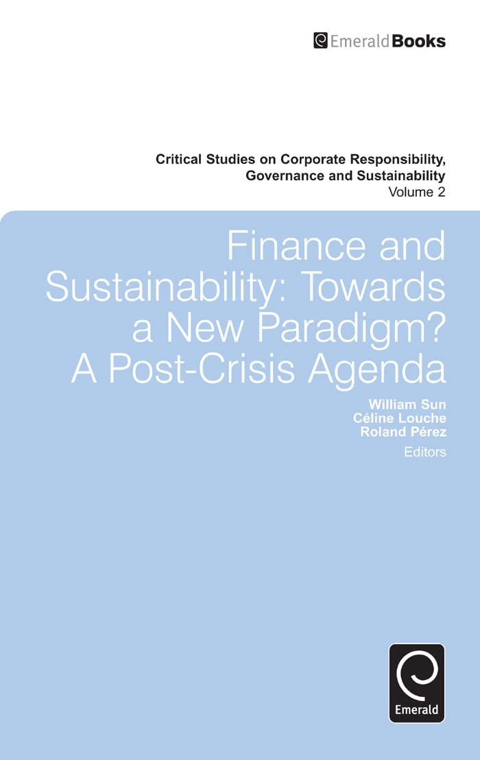Buy Finance and Sustainability (English, Celine Louche | Roland Pérez | William Sun) — BookShops.in