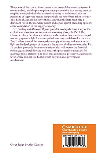 Free Banking and Monetary Reform (English, David Glasner) view 3