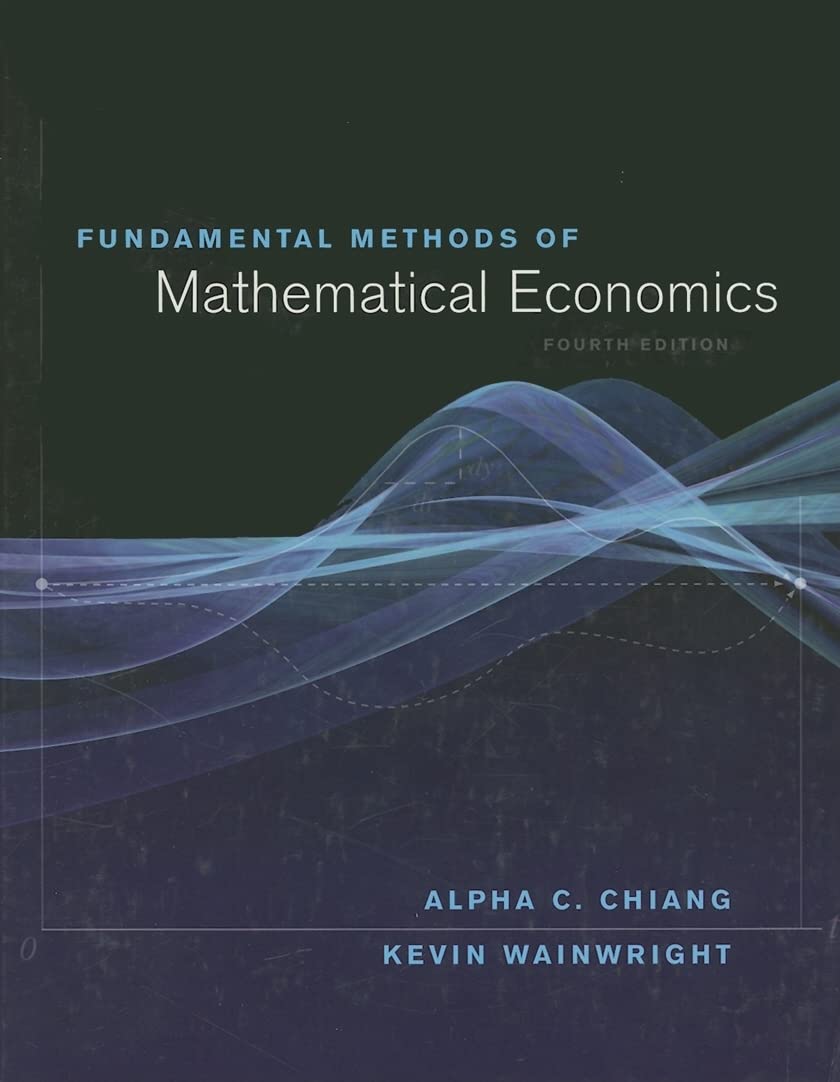 Buy Fundamental Methods of Mathematical Economics by Kevin Wainw — BookShops.in