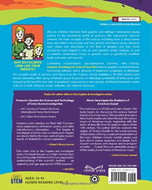 GENETICS: BREAKING THE CODE OF YOUR DNA – Carla Mooney – Nomad Press view 3