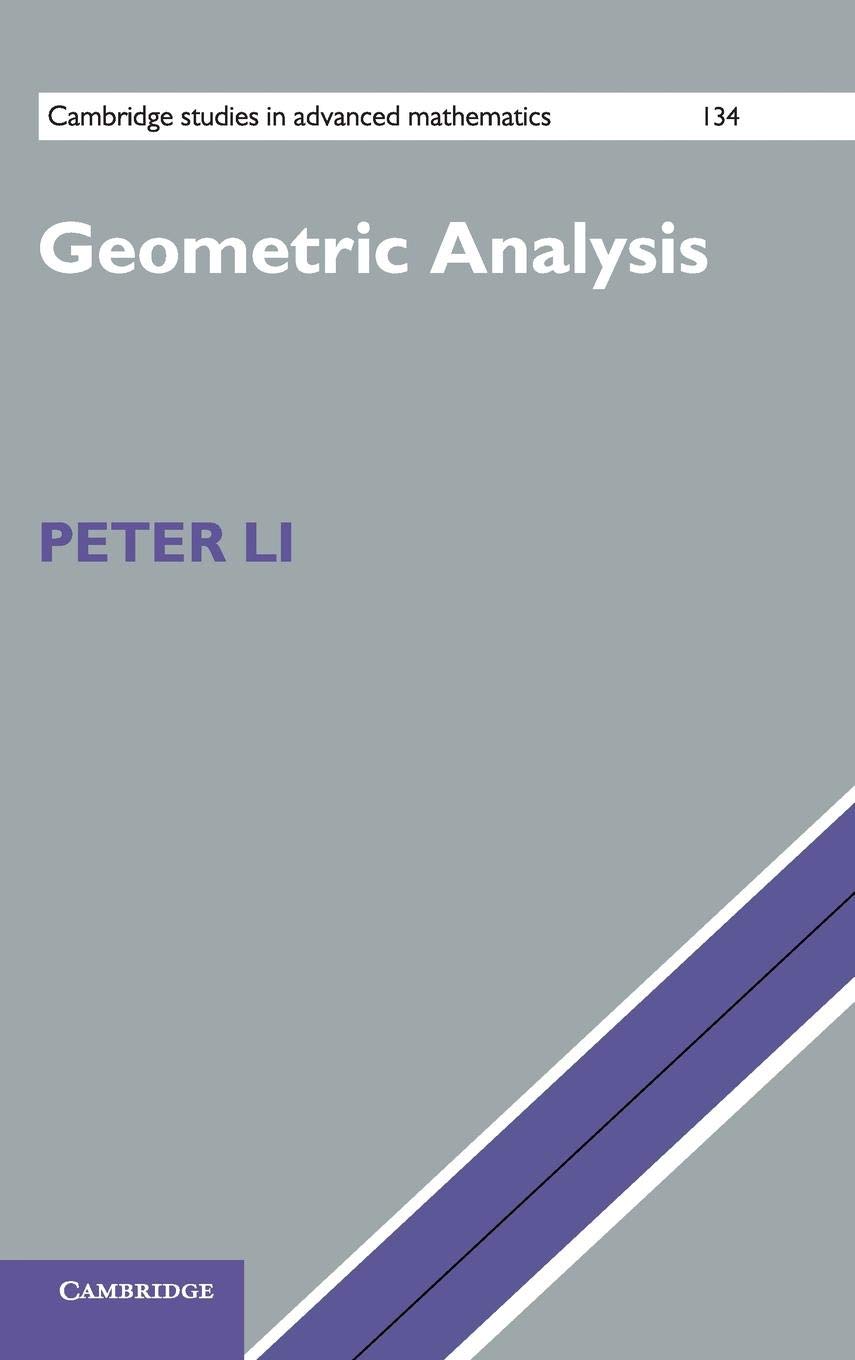 Buy Geometric Analysis by Peter Li – Math Textbook — BookShops.in