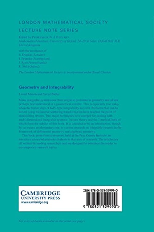 Geometry and Integrability by Lionel Mason - Advanced Mathematics Book view 3