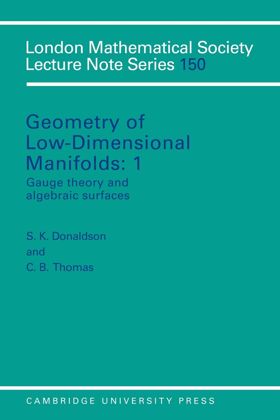Buy Geometry of Low-Dimensional Manifolds by S. K. Donaldson — BookShops.in
