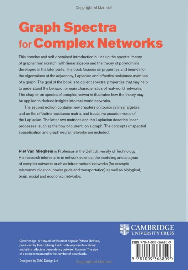 Graph Spectra for Complex Networks view 3