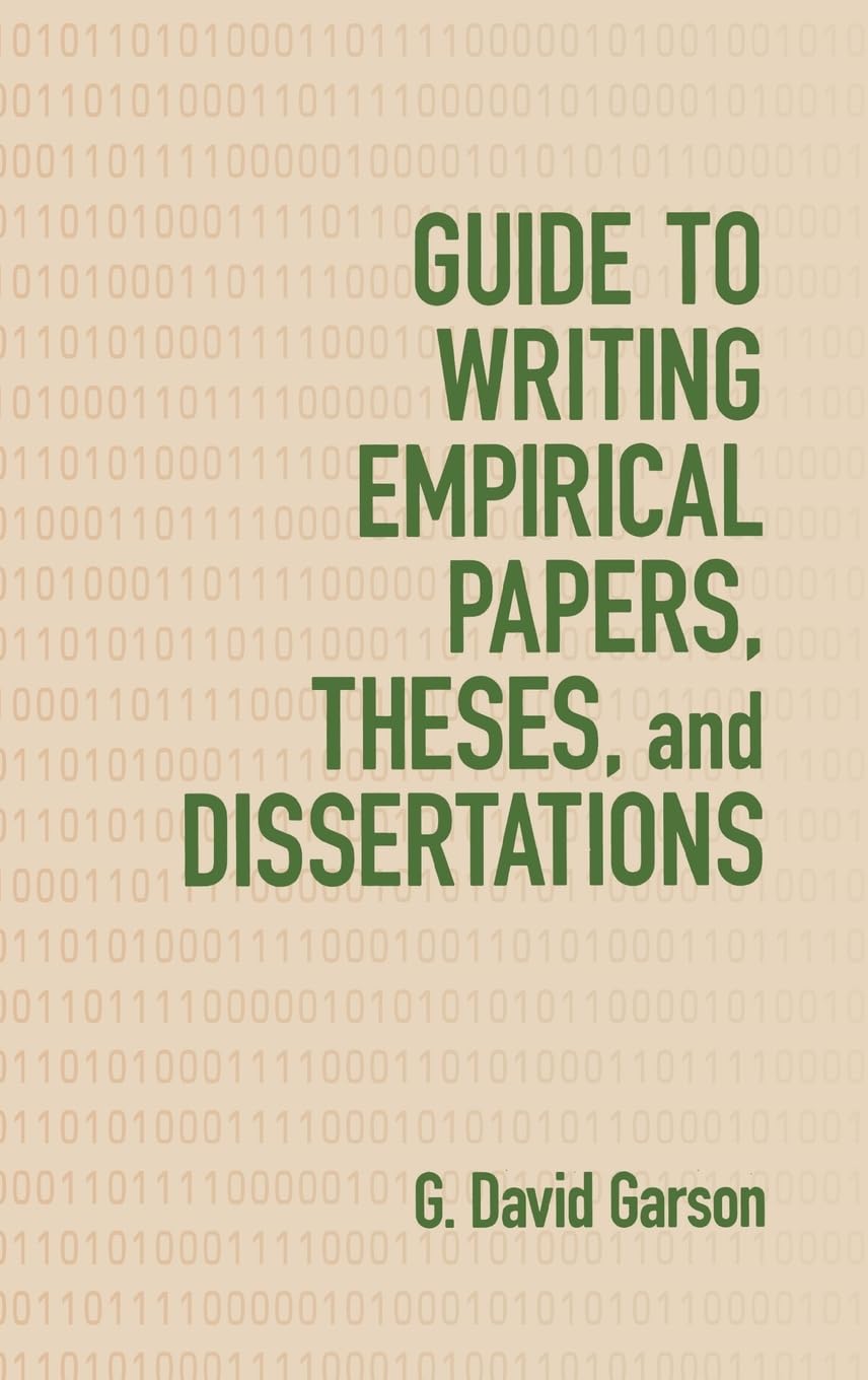 Buy Guide to Writing Empirical Papers by G. David Garson — BookShops.in