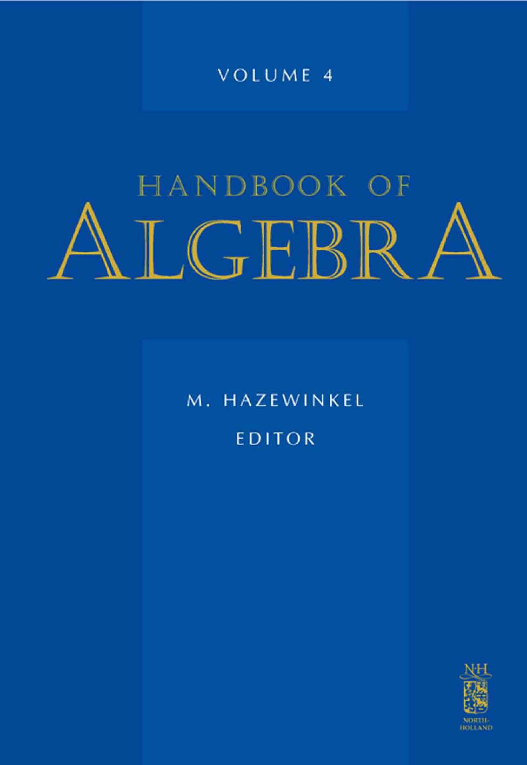 Buy Handbook of Algebra by M. Hazewinkel — BookShops.in