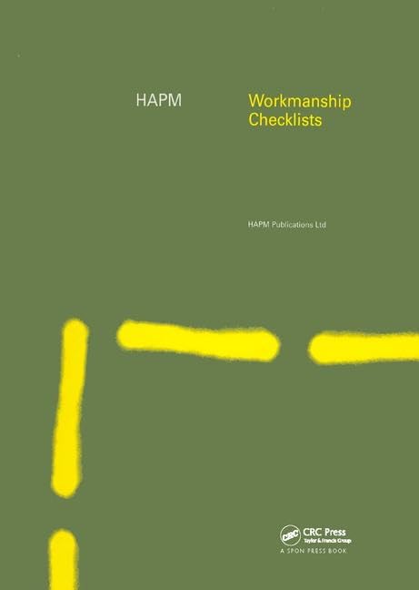 Buy Hapm Workmanship Checklists (English, Construction Audit Ltd) — BookShops.in