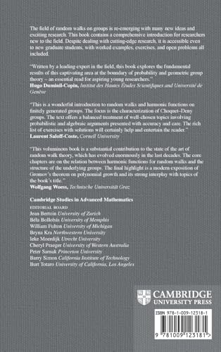 Harmonic Functions and Random Walks on Groups: 213 (Cambridge Studies in Advanced Mathematics, Series Number 213) view 3