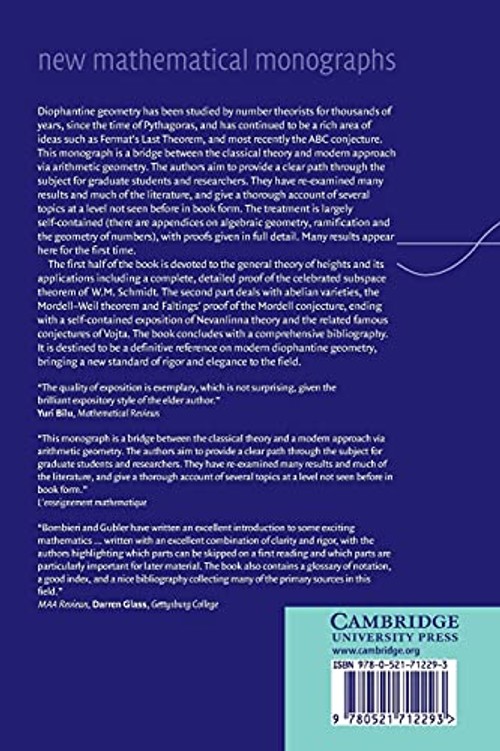 Heights in Diophantine Geometry – Enrico Bombieri view 3