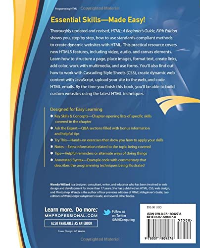 HTML: A Beginner's Guide by Wendy Willard – McGraw-Hill view 3