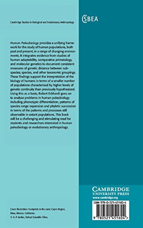 Human Paleobiology: An Integrative Study of Human Evolution by Robert B. Eckhardt view 3