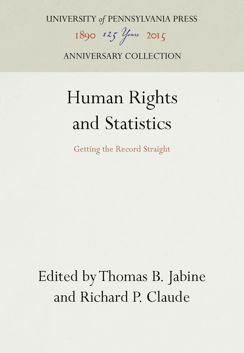 Buy Human Rights and Statistics: Getting the Record Straight (Anniversary Collection) — BookShops.in