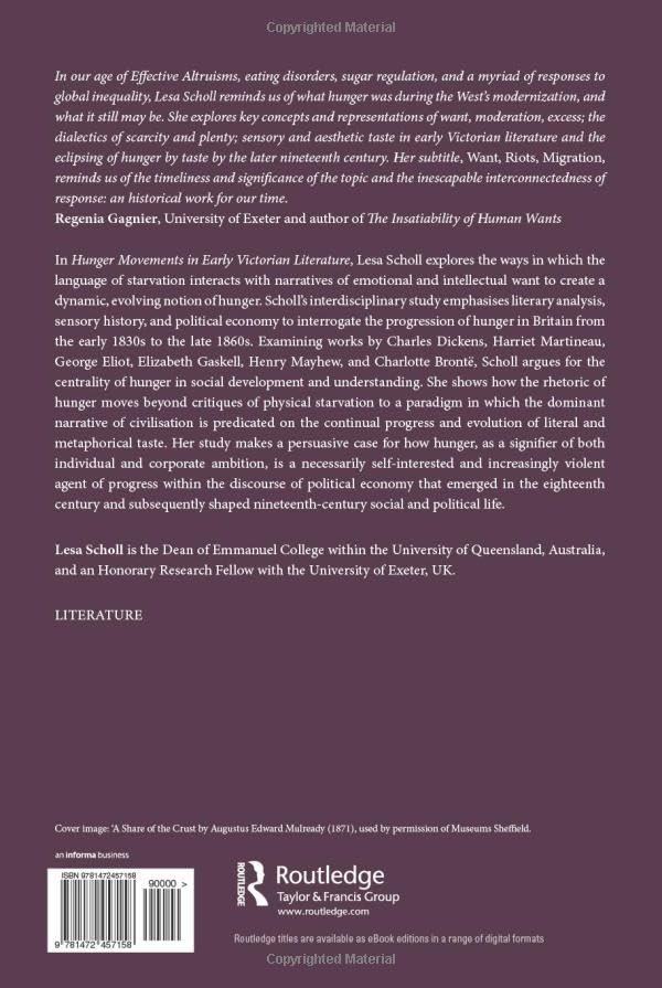 Hunger Movements in Early Victorian Literature (English, Lesa Scholl) view 3